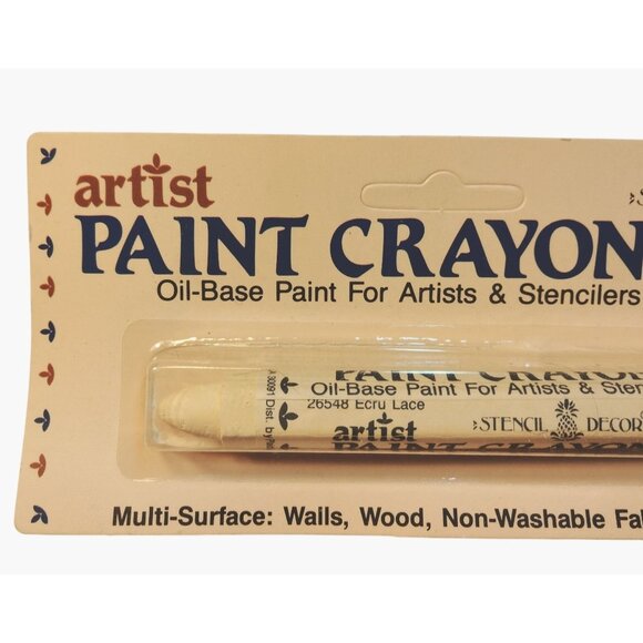 Artist Paint Crayon Ecru Lace Oil Base Artist Stenciler 26548 - Picture 3 of 7
